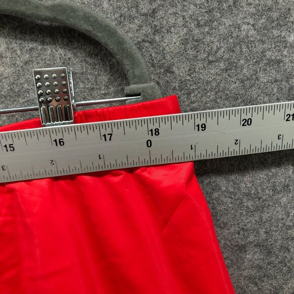 Akira Faux Leather Legging Pants Womens 3X Red High Rise Skinny Pull On Punk - Picture 5 of 9